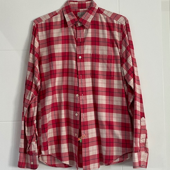 J.Crew cotton shirt - re plaid - size medium - Picture 1 of 5